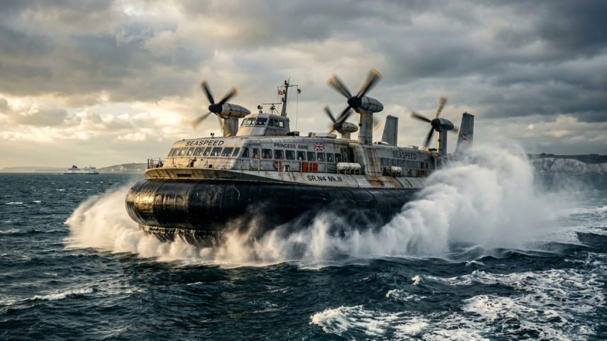 O SR.N4, batizado como classe Mountbatten em homenagem ao Lorde Mountbatten, foi desenvolvido a partir de 1965 pela Saunders-Roe, que se fundiria com a Vickers Supermarine para formar a British Hovercraft Corporation