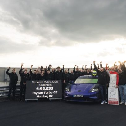 Porsche Taycan Turbo GT supera seu próprio recorde com kit Manthey