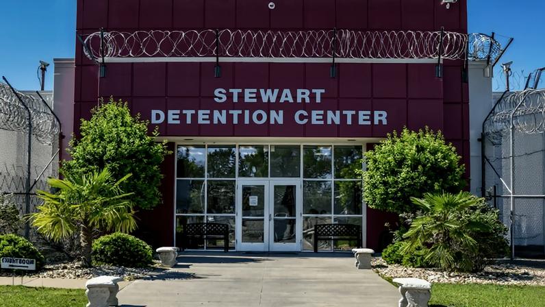 Centro de detenção Stewart, em Lumpkin, na Geórgia (EUA) | Foto: Divulgação/CoreCivic