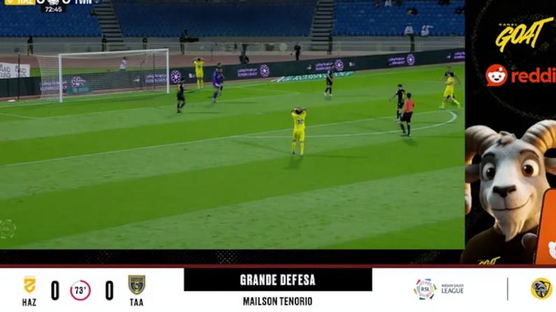 Al Hazem - Al Taawoun 0 - 0 | DEFESA DO GOLEIRO - Mailson Tenorio