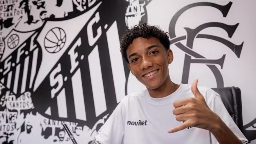 Novo contrato de Robinho Jr. com o clube vai até 30 de março de 2031