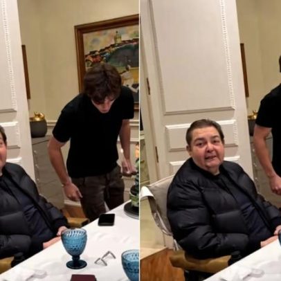 Faustão celebra aniversário do filho mais novo; veja vídeo da família