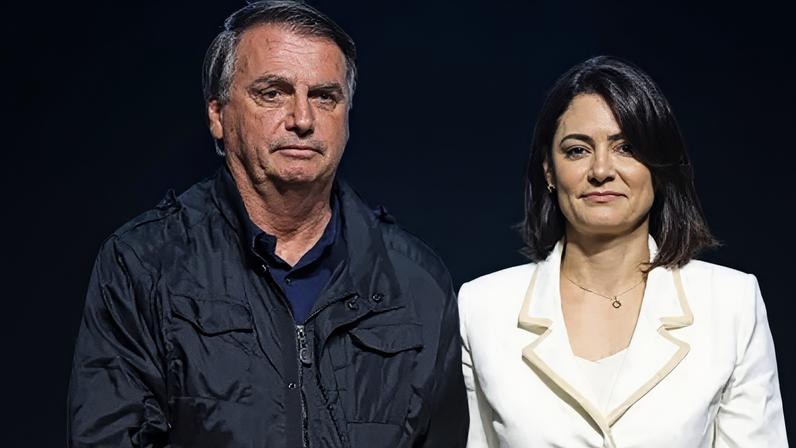 Jair Bolsonaro e Michelle Bolsonaro