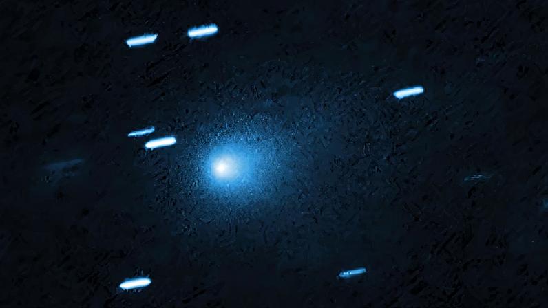 O cometa 3I/Atlas em 21 de julho de 2025, quando estava a 445 milhões de km da Terra