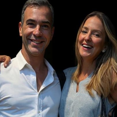 César Tralli exibe presente feito pela filha de 6 anos