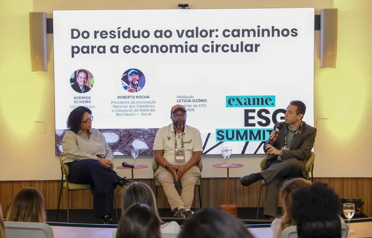 O protagonismo dos catadores ganhou destaque no debate (Eduardo Frazão/Exame)