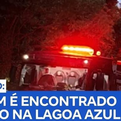 Jovem é encontrado morto na Lagoa Azul; polícia investiga causas