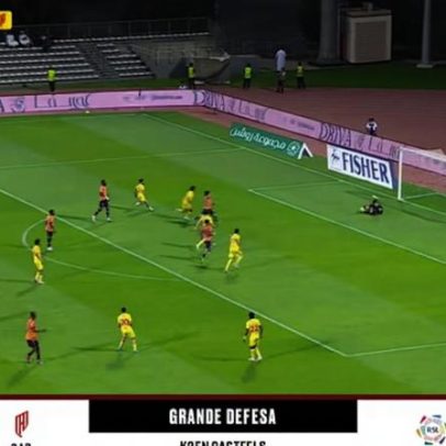 Al Feiha 0-0 Al Qadisiya; defesa do goleiro Koen Casteels em destaque