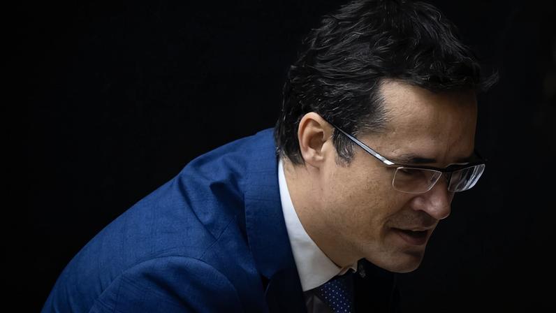 Deputado cassado Deltan Dallagnol (Podemos-PR) no plenário da Câmara - metrópoles