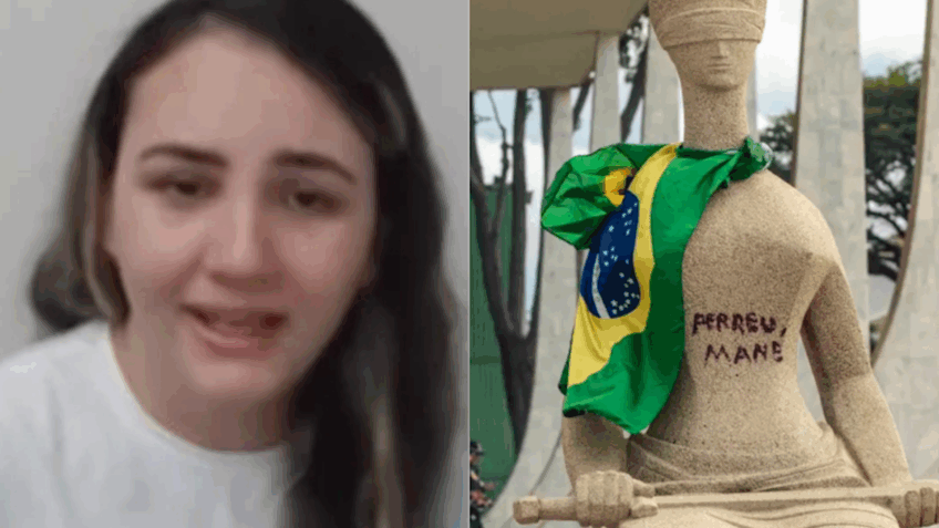 Débora ficou conhecida por ter escrito com batom a frase "Perdeu, mané" na estátua da Justiça