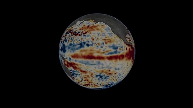 Fênomeno El Niño capturado pela Nasa.