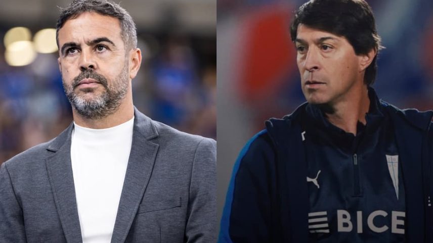 Artur Jorge e Daniel Garnero (Foto: Divulgação Cruzeiro/Universidad Católica)
