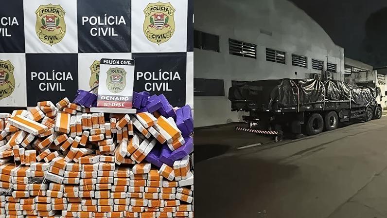 Caso foi registrado como tráfico de drogas e localização e apreensão de veículo e de objeto.