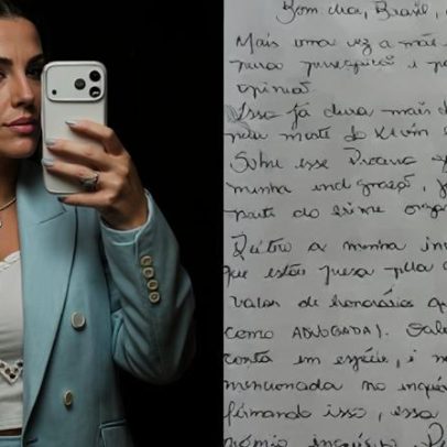 Deolane escreve carta na prisão em São Paulo