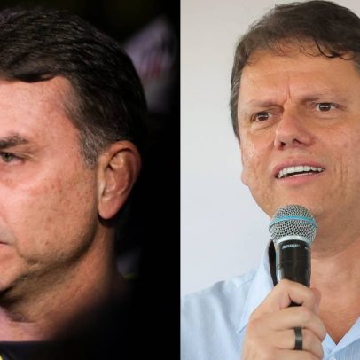 Tarcísio não vai a evento com Flávio Bolsonaro por gripe, diz assessoria