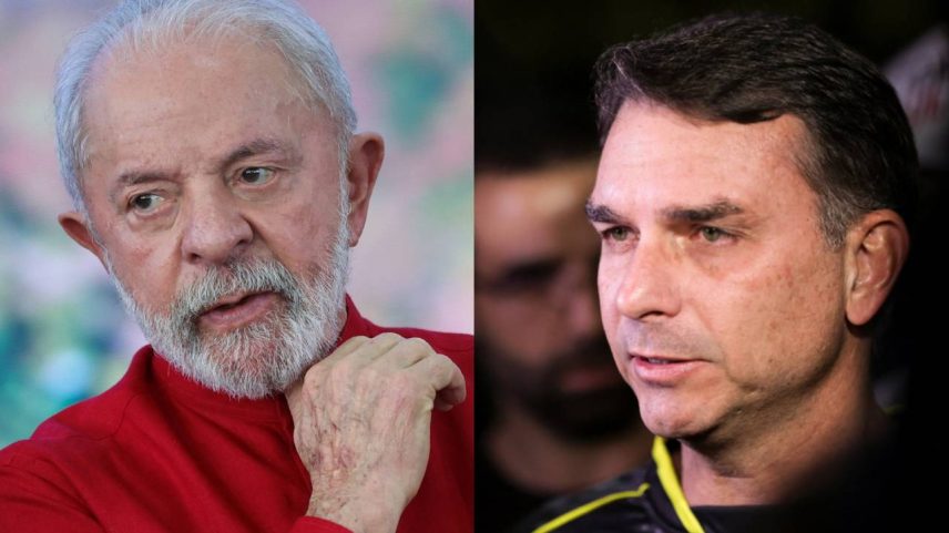 Flávio Bolsonaro (PL-RJ) - Reuters/Mateus Bonomi; Luiz Inácio Lula da Silva (PT) - Reuters/Adriano Machado