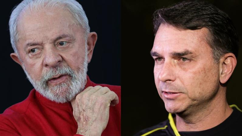 Flávio Bolsonaro (PL-RJ) - Reuters/Mateus Bonomi; Luiz Inácio Lula da Silva (PT) - Reuters/Adriano Machado