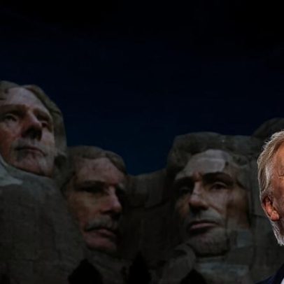 Trump usa IA para se inserir no Monte Rushmore
