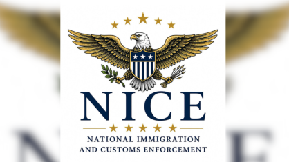 Donald Trump publica imagem do símbolo do NICE (National Imigration and Customs Enforcement), nome sugerido para agência ICE