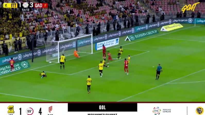 Al Ittihad - Al Qadisiya 1 - 4 | GOL - Mohammed Shamat