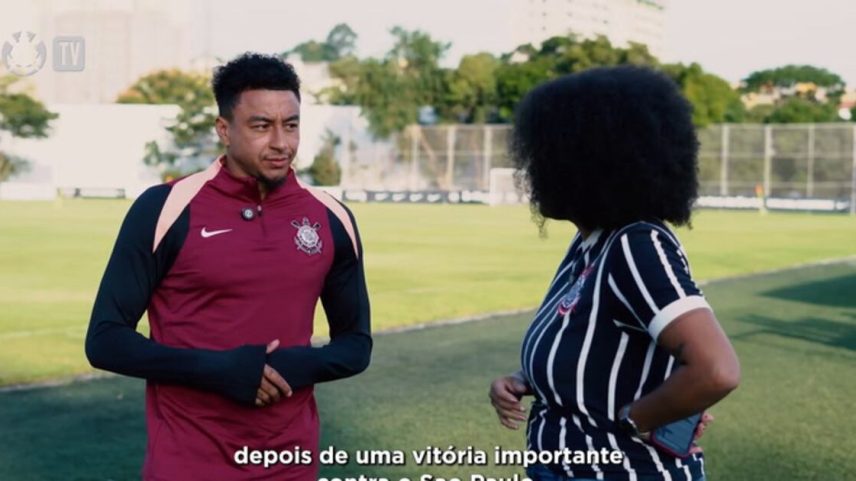 Ao final das atividades no CT Dr. Joaquim Grava, o inglês Jesse Lingard projetou a decisão do Corinthians pela Copa do Brasil na Neo Química Arena.