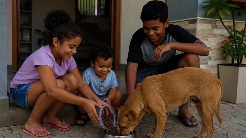 Contato com animais na infância estimula empatia e responsabilidade