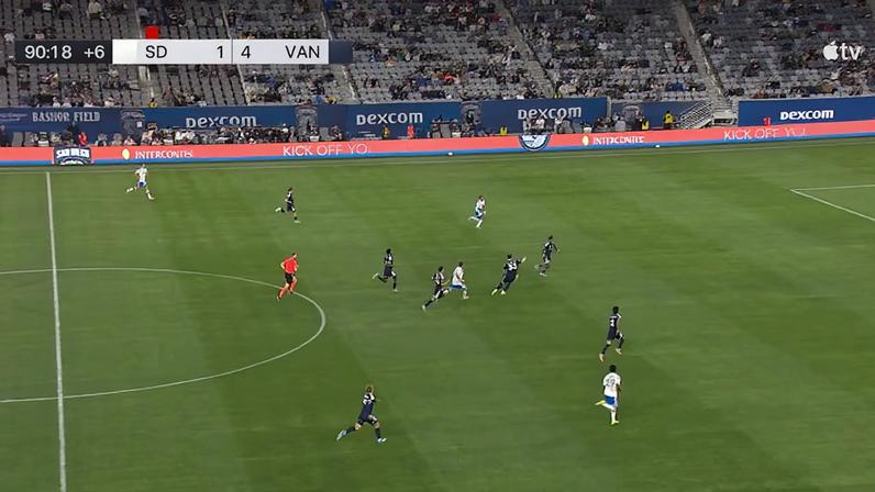 San Diego FC - Vancouver Whitecaps FC 2 - 4 | GOL - Bryan Zamblé