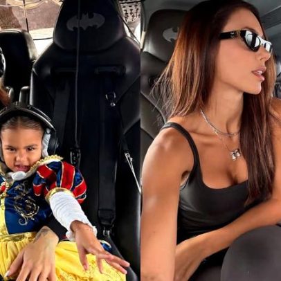 Bruna Biancardi e Mavie em helicóptero de Neymar avaliado em R$52 milhões