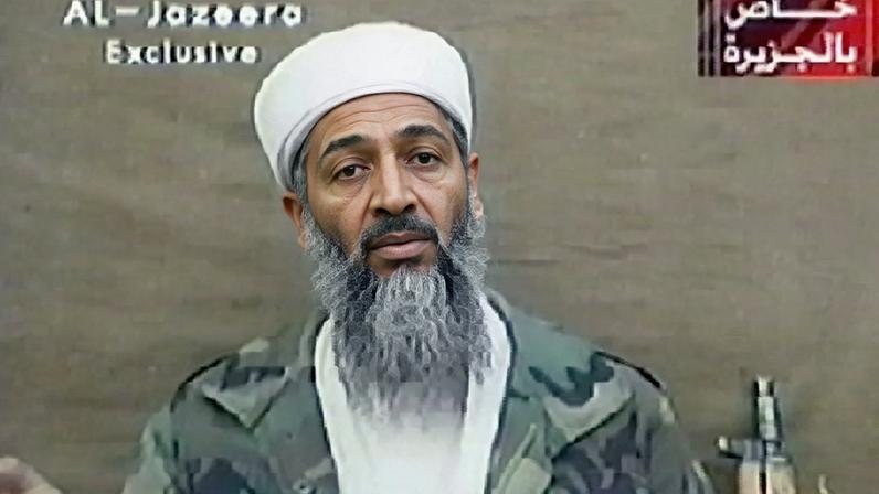 Bin Laden, em vídeo divulgado em 3 de novembro de 2001 pela Al-Jazeera: eliminado uma década mais tarde.