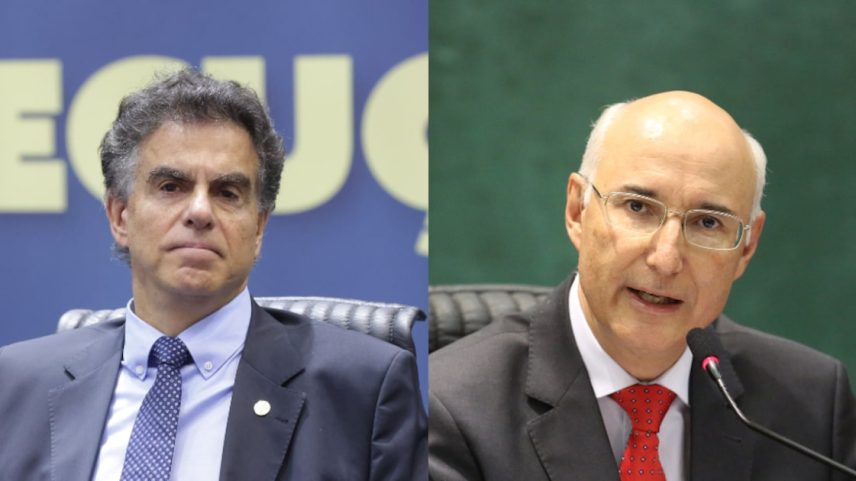 Luiz Philippe Vieira de Mello Filho e Ives Gandra Martins, ministros do Tribunal Superior do Trabalho (TST). Os magistrados representam duas alas do tribunal que tendem a se opor quando julgam relações de trabalho.