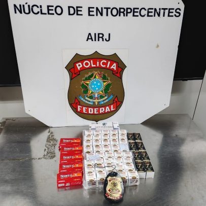 PF prende homem com remédios para emagrecimento e anabolizantes no Galeão