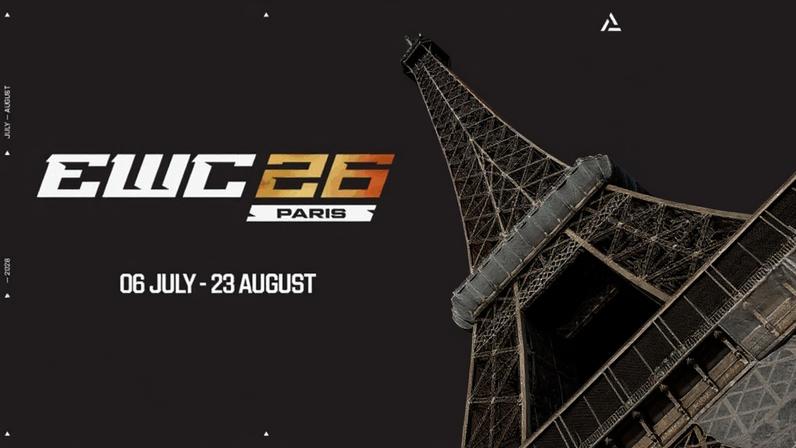 Anúncio da EWC 2026 com a nova localização, na capital francesa