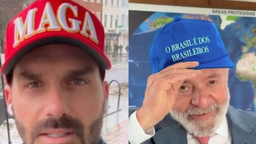 Lula chama Eduardo Bolsonaro, que mora nos Estados Unidos
