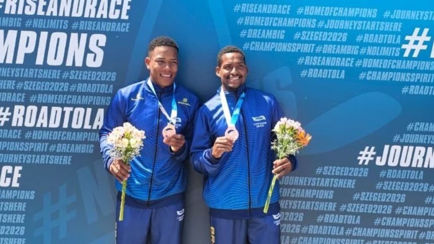 Jacky e Gabriel conquistaram bronze na Copa do Mundo
