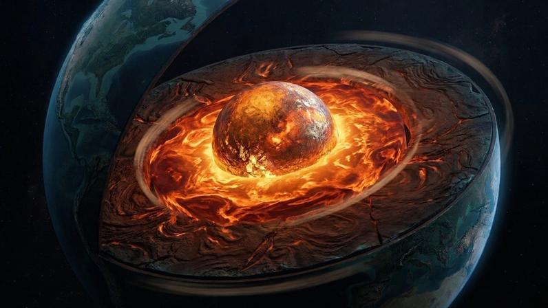 Camadas da Terra mostram núcleo quase sincronizado com a crosta