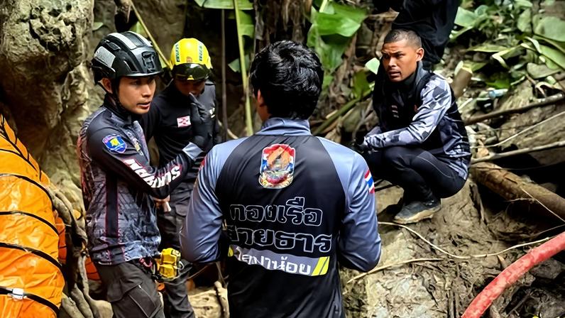 Equipe de resgate tailandesa em segundo dia de missão para encontrar trabalhadores presos em caverna no Laos