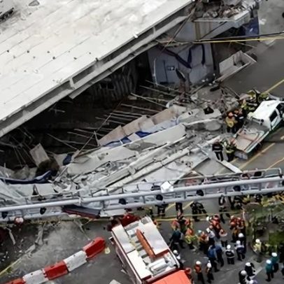 Parte de viaduto desaba na Coreia do Sul e três pessoas morrem