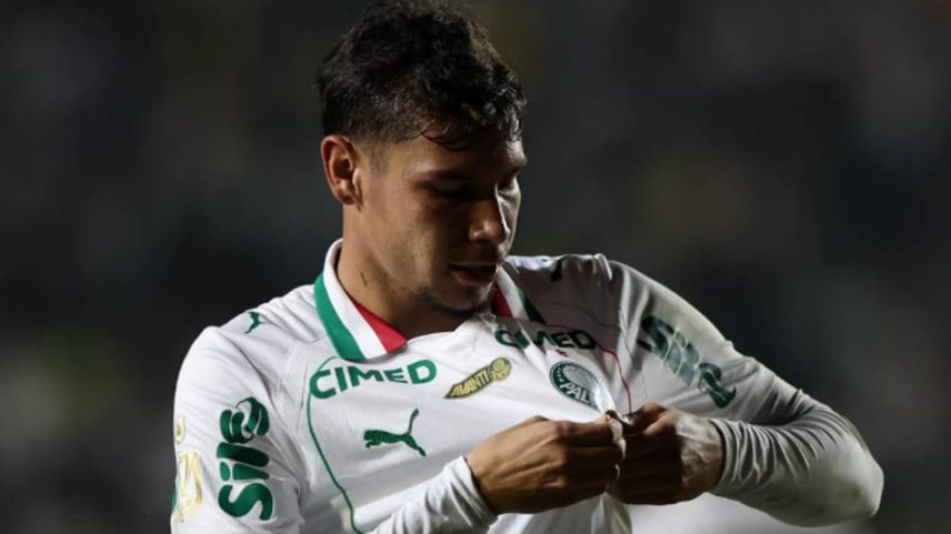 Erick Belé marcou seu primeiro gol pelo profissional do Palmeiras (Foto: Cesar Greco/Palmeiras/by Canon)
