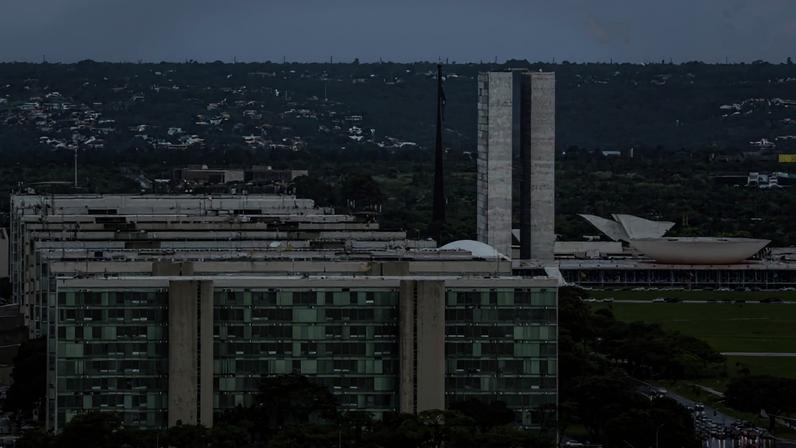 Prédios da Esplanada dos Ministérios vistos de cima, em Brasília (DF) - Metrópoles
