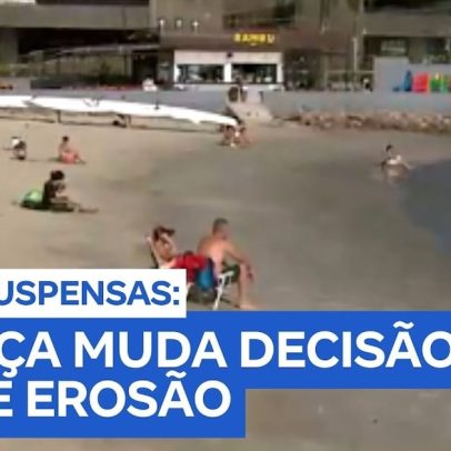 Liminar que exigia obras contra erosão em praias de São Vicente é suspensa