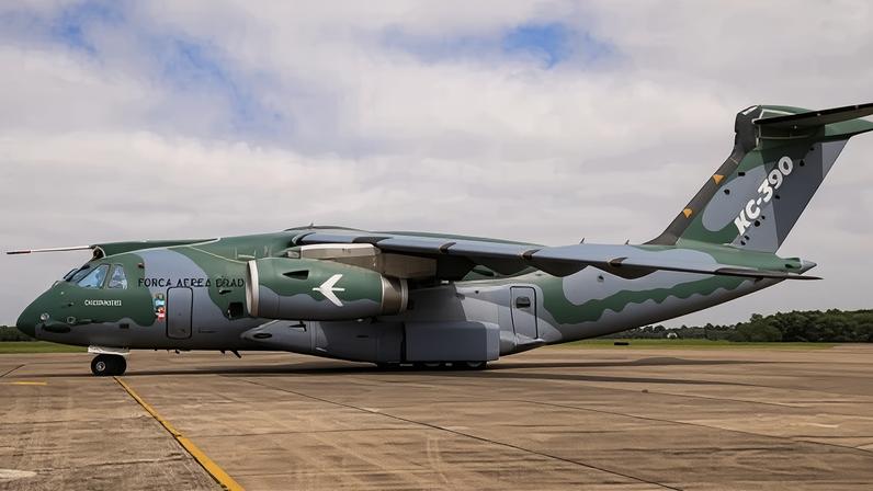 Avião KC-390, da Força Aérea Brasileira (FAB)