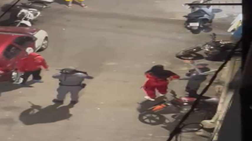 Imagem de agressão foi feita por moradores
