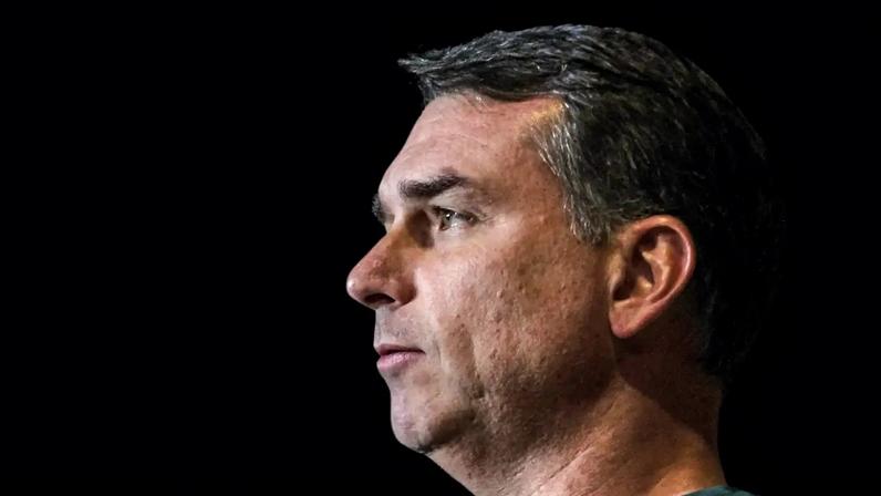 Flávio Bolsonaro, senador e pré-candidato à Presidência (Vitor Souza/AFP)