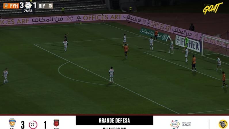 Al Feiha - Al Riyadh 3 - 1 | DEFESA DO GOLEIRO - Milan Borjan