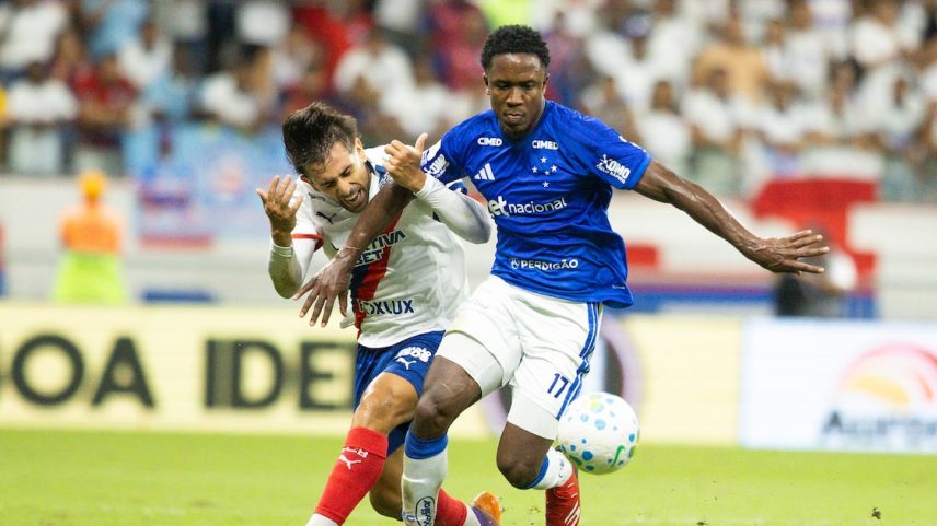 Cruzeiro vence o Bahia fora de casa e pula na tabela do Brasileirão. Foto: Catarina Brandão/EC Bahia