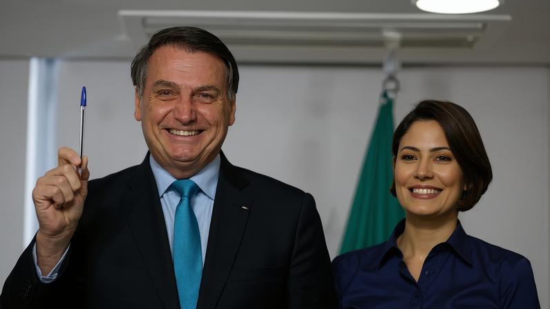Michelle anunciou estar a caminho do hospital junto ao ex-presidente