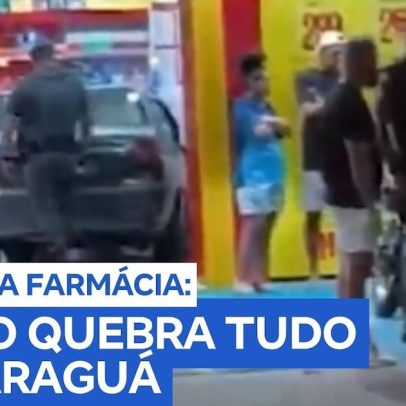 Motorista confunde pedais e invade farmácia em Caraguatatuba