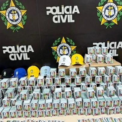 Polícia Civil apreende 200 mil figurinhas falsas da Copa em Nova Iguaçu