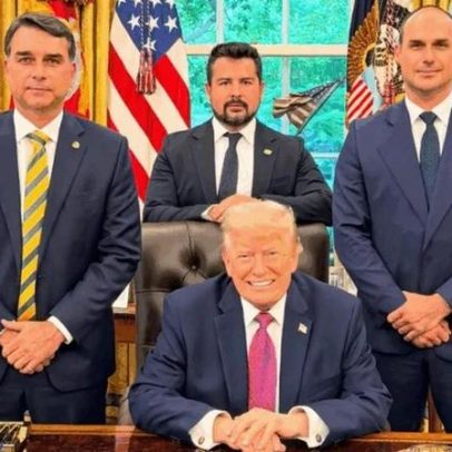 Bolsonaristas elogiam encontro entre Flávio Bolsonaro e Trump