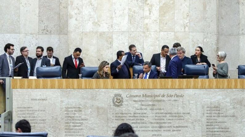 Na imagem, plenário da Câmara de São Paulo